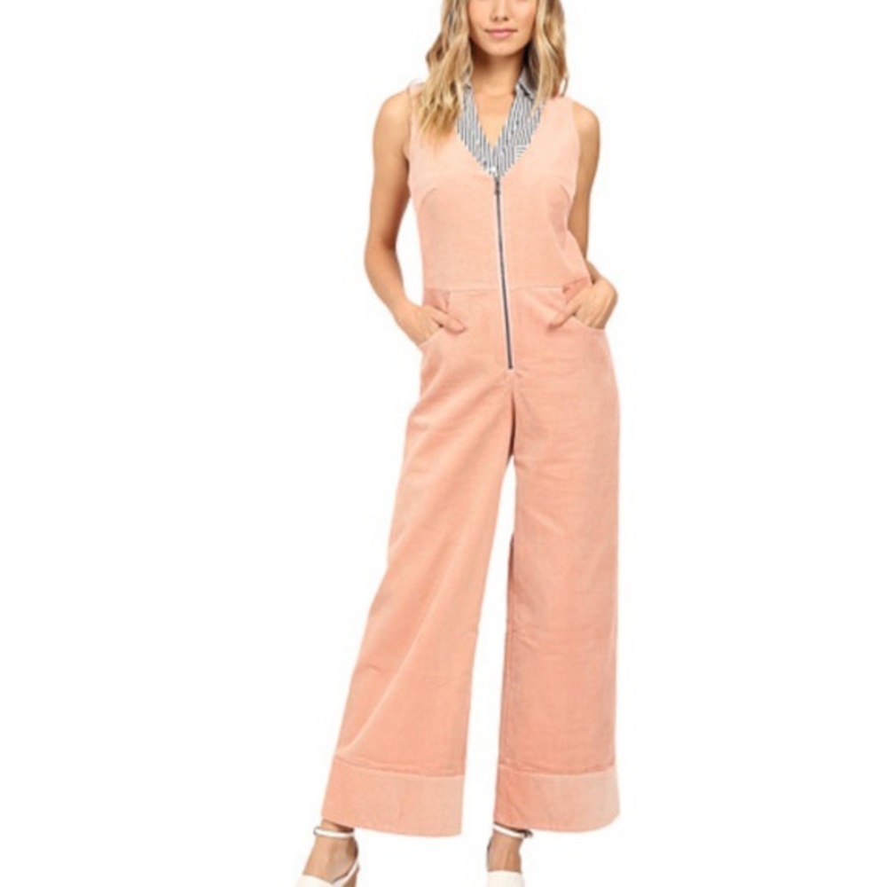 ISO Rachel Antonoff Ace Pink Corduroy Jumpsuit size 4, 6 or 8